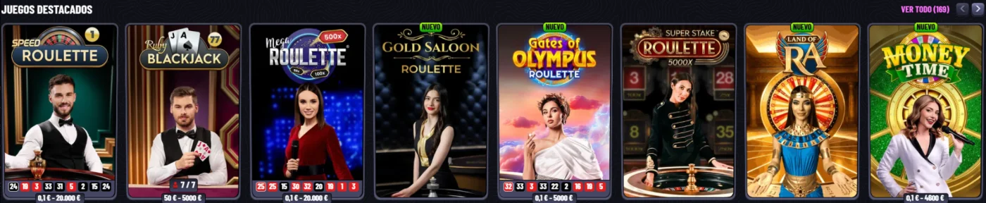 MrPacho Casino Juegos en Vivo MrPacho Casino juegos en vivo destacados con ruleta y blackjack