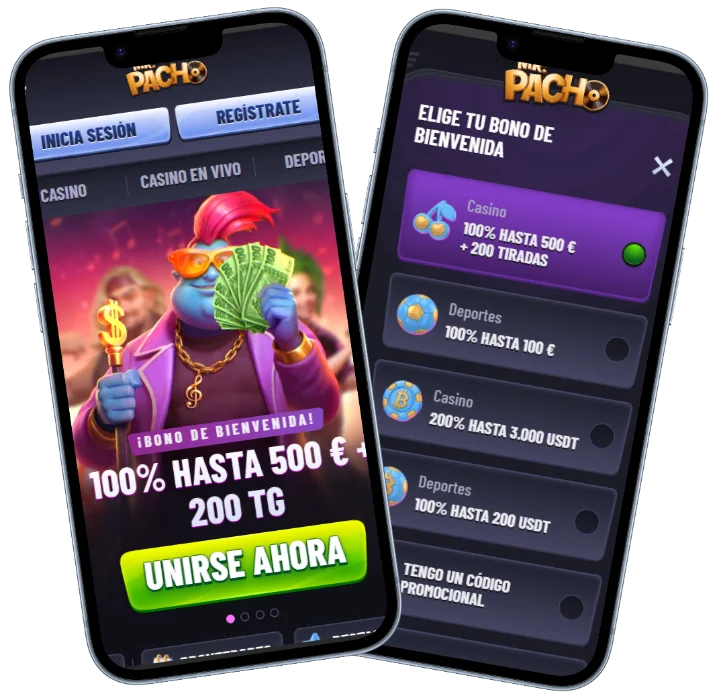 MrPacho Casino Bono en Móvil MrPacho Casino versión móvil con bono de bienvenida y selección de promociones
